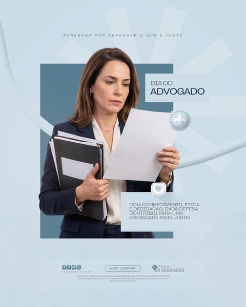 HOMENAGEM DIA DO ADVOGADO SOCIAL MEDIA PSD EDITAVEL 5