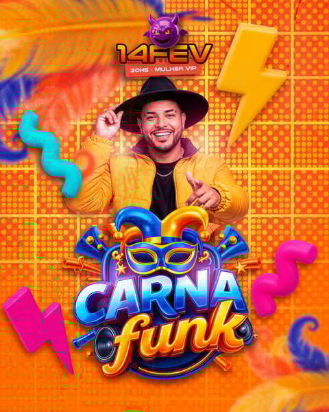 Flyer de Carnaval PSD