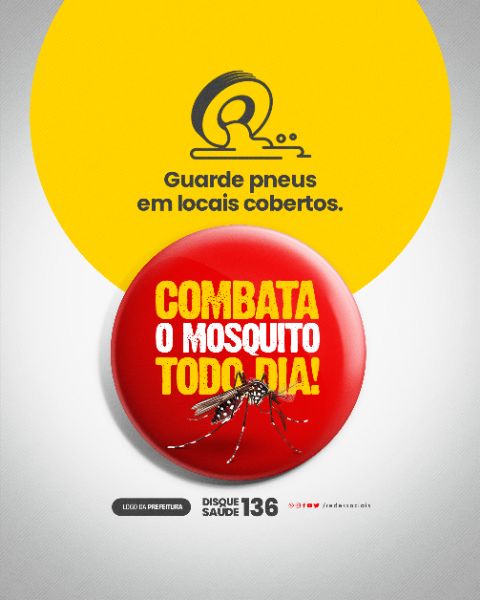 SOCIAL MEDIA - COMBATA O MOSQUITO TODO DIA - PNEUS