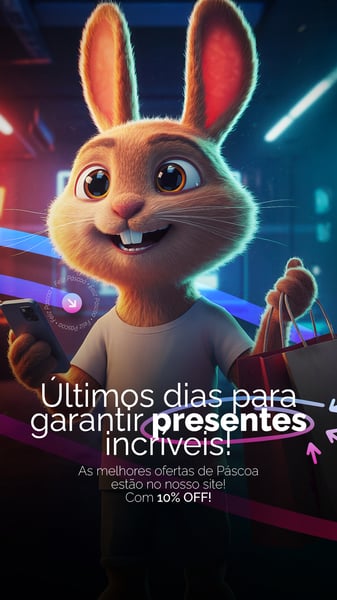 FELIZ PÁSCOA OFERTAS LOJA ELETRONICOS INFORMÁTICA DESCONTOS PROMOÇÃO SOCIAL MEDIA PSD EDITÁVEL