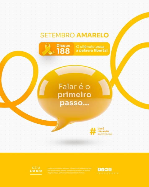 SETEMBRO AMARELO CAMPANHA DE PREVENÇÃO AO SUICÍDIO SOCIAL MEDIA PSD EDITÁVEL 1