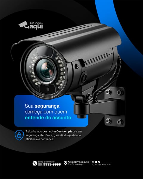 Social Media Câmera de Segurança e Monitoramento