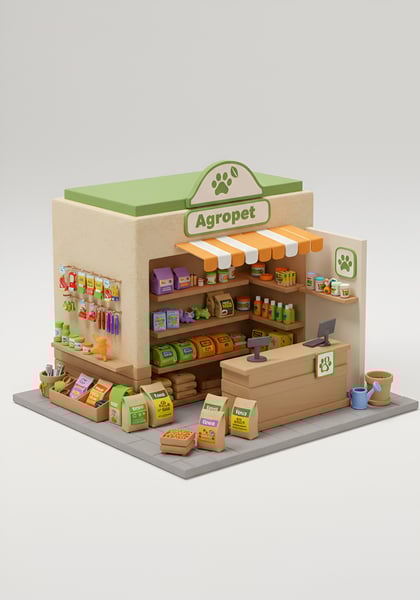 UMA MINIATURA DE UMA LOJA DE AGROPET 1