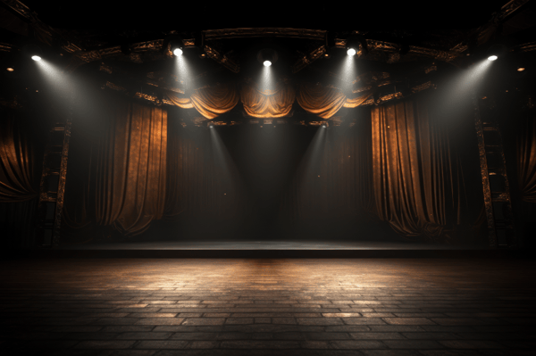 BACKGROUND COM LUZES E LED PALCO SHOW EVENTO PARA COMPOSIÇÃO SOCIAL MEDIA PLANO DE FUNDO