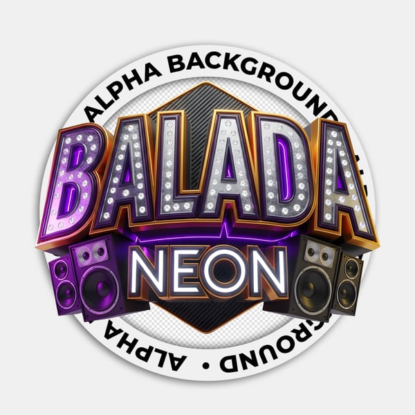 SELO 3D BALADA NEON FUNK REALISTA 08