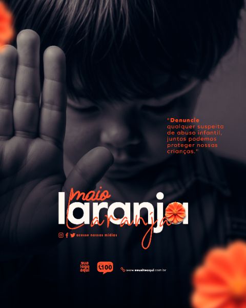 MAIO LARANJA CAMPANHA SOCIAL MEDIA