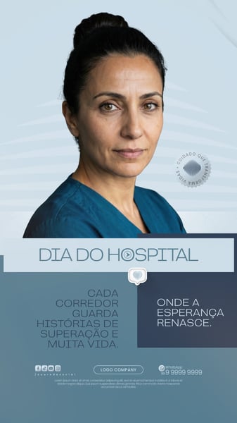DIA DO HOSPITAL 2 DE JULHO CAMPANHA DE SAÚDE SOCIAL MEDIA PSD EDITÁVEL 2 STORY