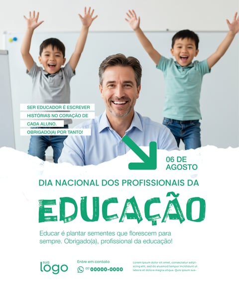 06 DE AGOSTO DIA DO PROFISSIONAL DA EDUCAÇÃO