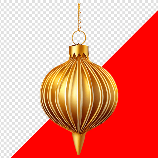 ENFEITE NATALINO BOLA GOLD DOURADO PARA COMPOSIÇÃO PNG TRANSPARENTE SEM FUNDO