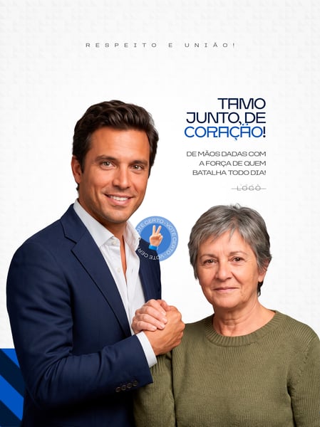 RESPEITO E UNIÃO TAMO JUNTO DE CORAÇÃO DE MÃOS DADAS COM A FORÇA DE QUEM BATALHA SOCIAL MEDIA PSD