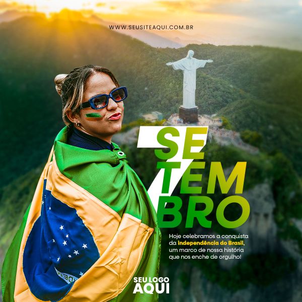 FEED QUADRADO - DIA DA INDEPENDÊNCIA DO BRASIL | SOCIAL MEDIA | PSD EDITÁVEL