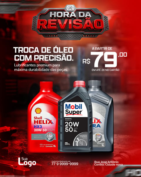 Hora da Revisão Social Media PSD Editável 3