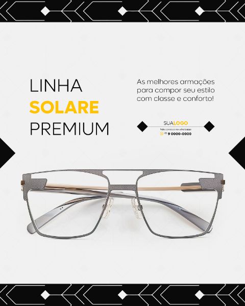 ÓTICA ÓCULOS SOCIAL MEDIA LANÇAMENTO FEED VERTICAL