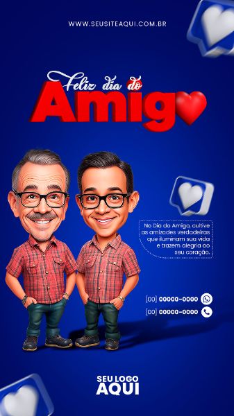 STORY - FELIZ DIA DO AMIGO | SOCIAL MEDIA | PSD EDITÁVEL