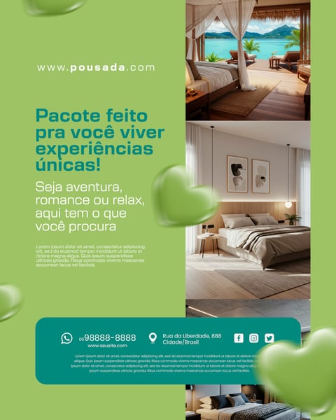 SOCIAL MEDIA HOSPEDAGEM POUSADA 8