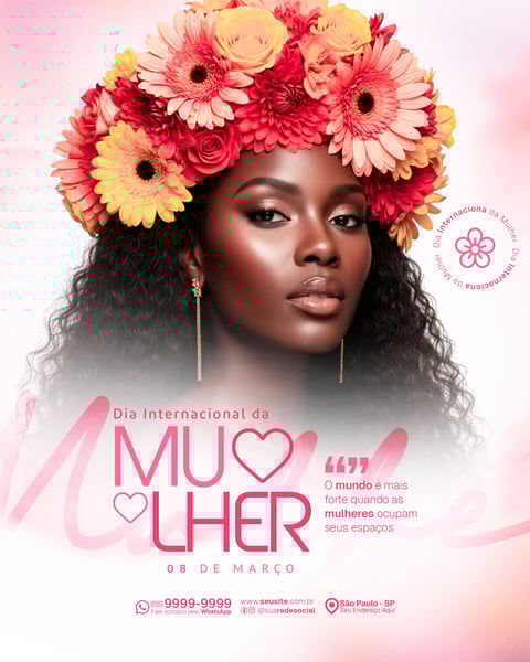 Social Media Dia Internacional da Mulher PSD Editável
