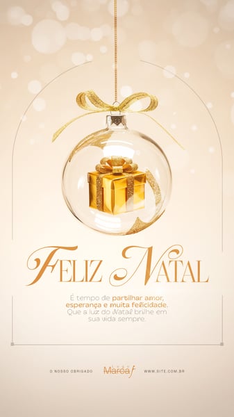 FELIZ NATAL - 25 DE DEZEMBRO - FLYER SOCIAL MEDIA PSD EDITÁVEL - (15)