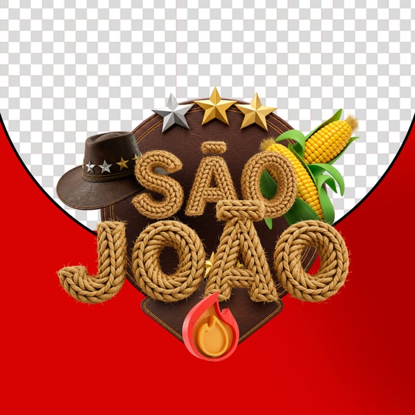 SELO 3D - FESTA JUNINA, SÃO JOÃO, ARRAIA