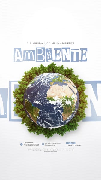 05 DE JUNHO - DIA MUNDIAL DO MEIO AMBIENTE SOCIAL MEDIA PSD EDITÁVEL