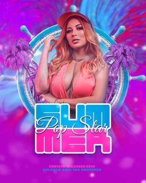 FLYER EVENTO POP STAR SUMMER FEED