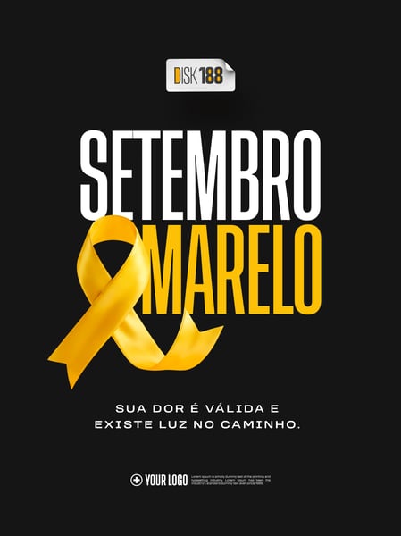 SUA DOR É VÁLIDA E EXISTE LUZ NO CAMINHO AMARELO SETEMBRO SETEMBRO AMARELO SOCIAL MEDIA PSD