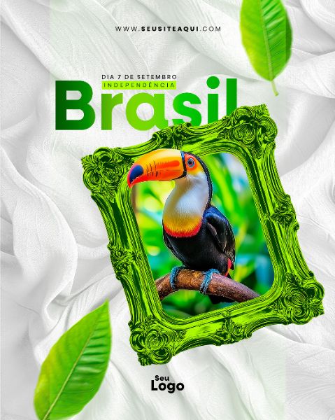 FEED VERTICAL - DIA DA INDEPENDÊNCIA DO BRASIL | SOCIAL MEDIA | PSD EDITÁVEL