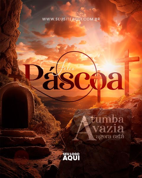 FEED - PÁSCOA | JESUS | PSD EDITÁVEL
