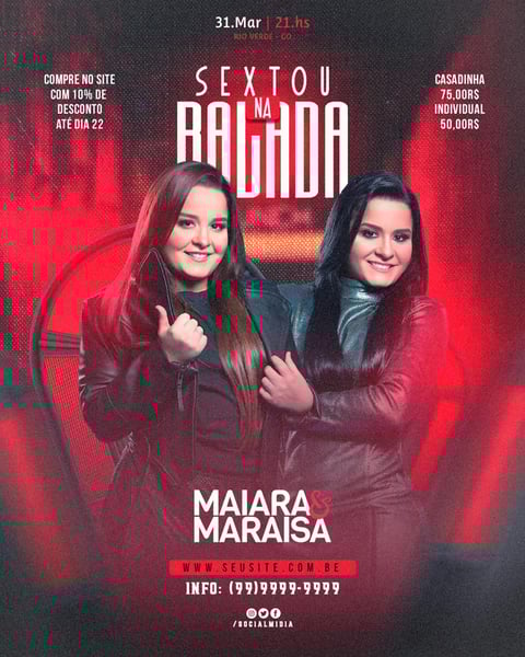 FLYER EVENTO SEXTOU NA BALADA FEED