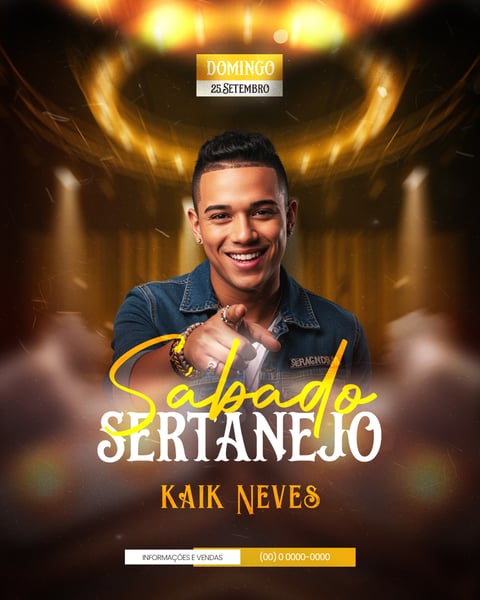 FLYER EVENTOS ARTISTAS SHOWS FESTA  SOCIAL MEDIA PSD EDITÁVEL 26