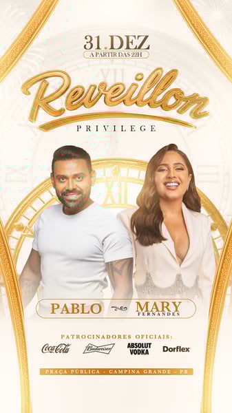 FLYER PSD ANO NOVO EVENTO STORIES RÉVEILLON PRIVILEGE