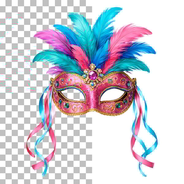 MÁSCARA DE CARNAVAL EM PNG TRANSPARENTE