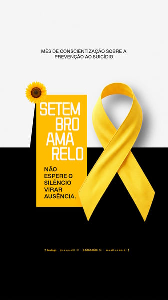 CAMPANHA SETEMBRO AMARELO FLYER STORY SOCIAL MEDIA 5