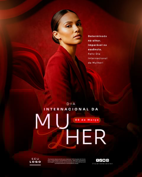 DIA INTERNACIONAL DA MULHER 08 DE MARÇO SOCIAL MEDIA PSD EDITÁVEL 6