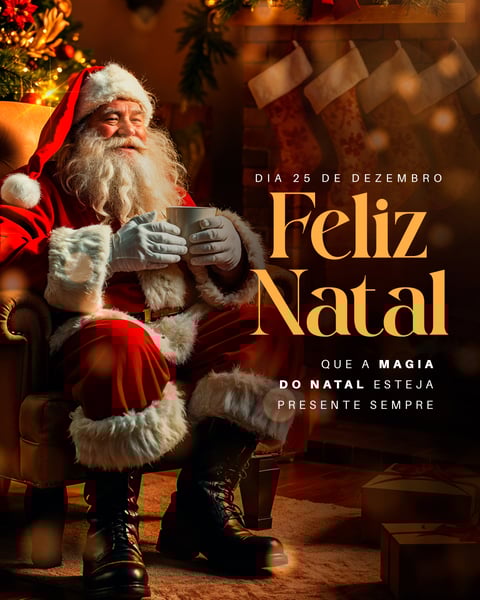 XLC NATAL FEED DIA 25 DE DEZEMBRO SOCIAL MEDIA PSD EDITÁVEL