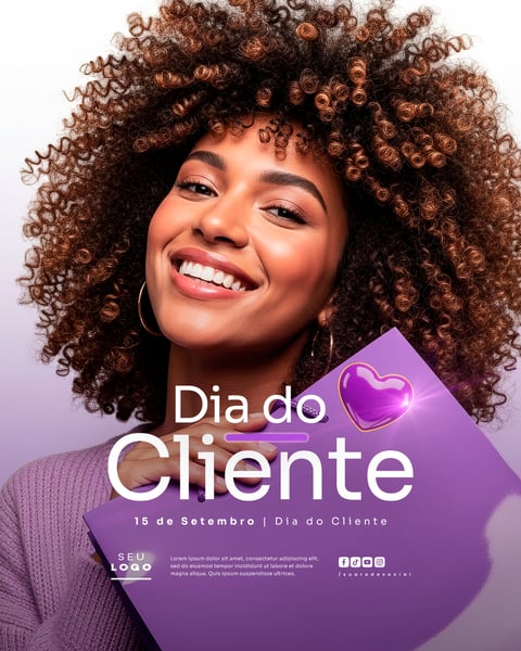 DIA DO CLIENTE 15 DE SETEMBRO SOCIAL MEDIA PSD EDITÁVEL 1