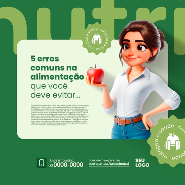 NUTRICIONISTA 5 ERROS NA ALIMENTAÇÃO