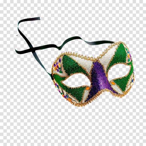MÁSCARA DE CARNAVAL ELEMENTO PARA COMPOSIÇÃO PNG