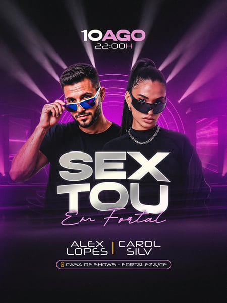 17 FLYER EVENTO SEXTOU FEED PSD EDITÁVEL