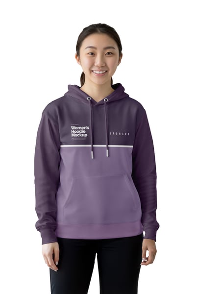 MOLETOM COM MODELO FEMININA PSD EDITÁVEL MOCKUP