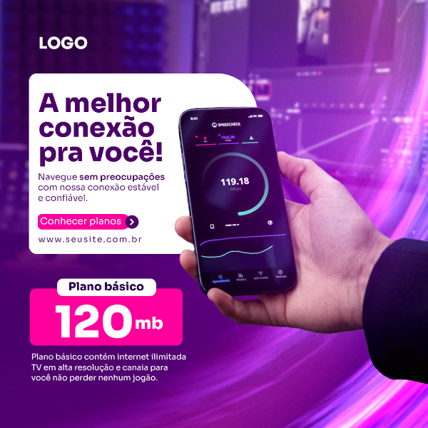PROVEDOR DE INTERNET SOCIAL MEDIA POST - MELHOR CONEXÃO PARA VOCÊ