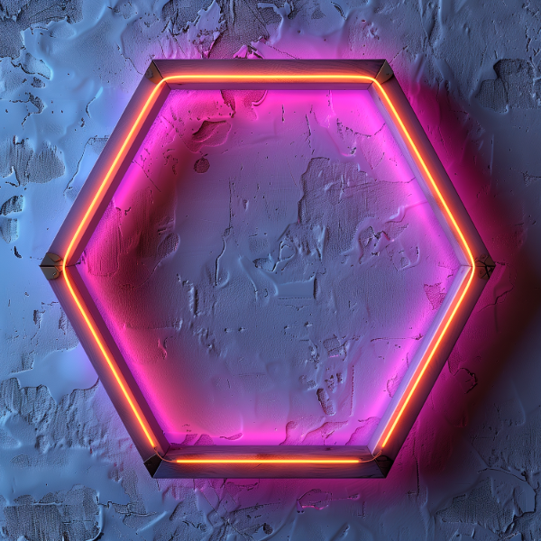 ELEMENTO DE MADEIRA COM LUZES EM 3D | IMAGEM