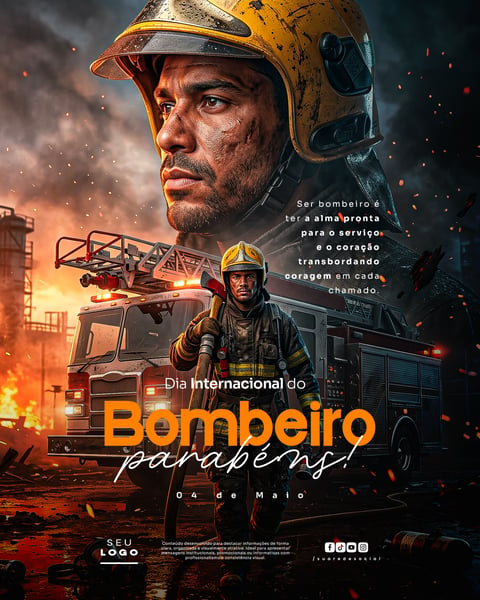 DIA INTERNACIONAL DO BOMBEIRO 04 DE MAIO SOCIAL MEDIA PSD EDITÁVEL 4