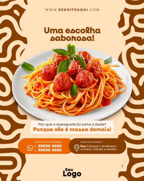 FEED VERTICAL - CASA DE MASSAS | RESTAURANTE | PSD EDITÁVEL