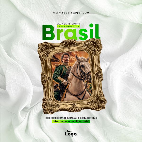 FEED QUADRADO - DIA DA INDEPENDÊNCIA DO BRASIL | SOCIAL MEDIA | PSD EDITÁVEL