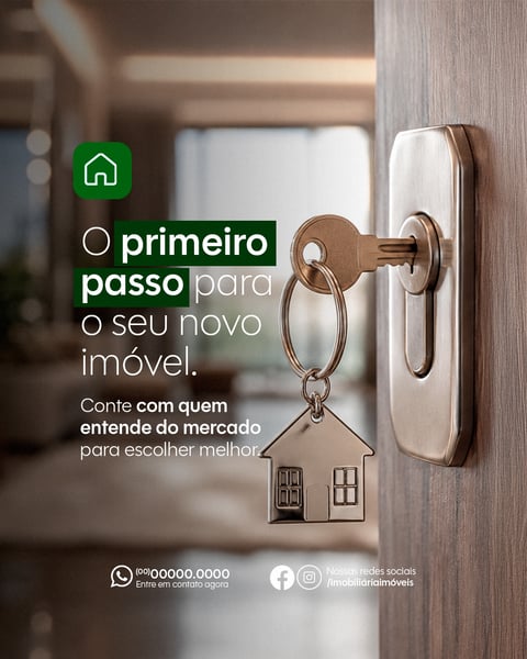 IMOBILIÁRIA SOCIAL MEDIA O PRIMEIRO PASSO PSD EDITÁVEL