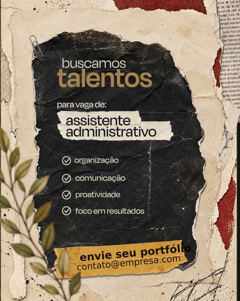 VAGA DE EMPREGO SOCIAL MEDIA PSD EDITÁVEL FRAME 1 5