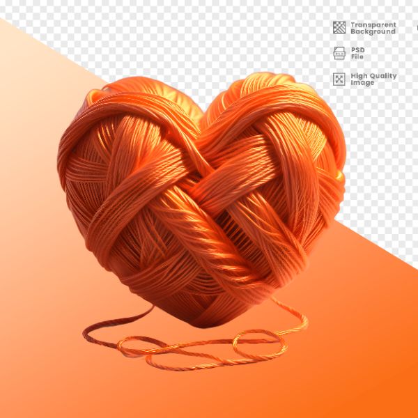 CORAÇÃO DE LÃ - ELEMENTO PARA COMPOSIÇÃO