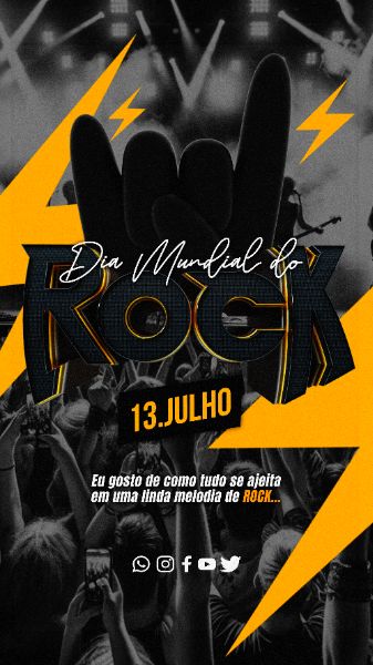 FLYER STORIES DIA MUNDIAL DO ROCK 13 DE JULHO