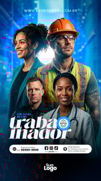 STORY 1 DE MAIO DIA DO TRABALHO SOCIAL MEDIA PSD EDITÁVEL 8