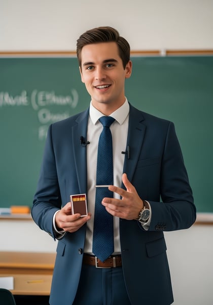 08 UM JOVEM FAZENDO UMA APRESENTAÇÃO NA SALA DE AULA 04